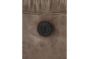 Stoneland Fossil Power Reclining Loveseat with Console - Gate FurniturePower Reclining Loveseat