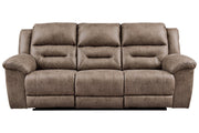 Stoneland Fossil Power Reclining Sofa - Gate FurniturePower Reclining Sofa