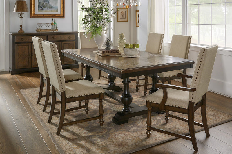 Stonington Brown Extendable Dining Set - Gate FurnitureDining Room Set