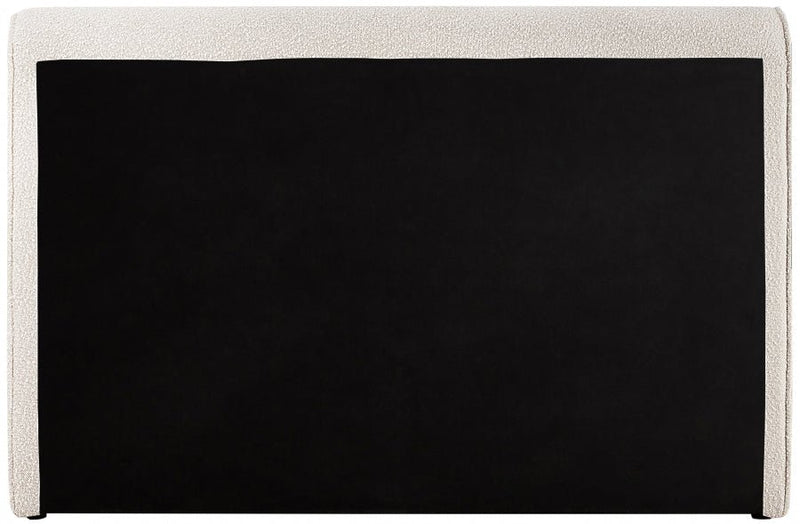 Stylus Boucle Fabric Full Bed (3 Boxes) Cream - StylusCream-F