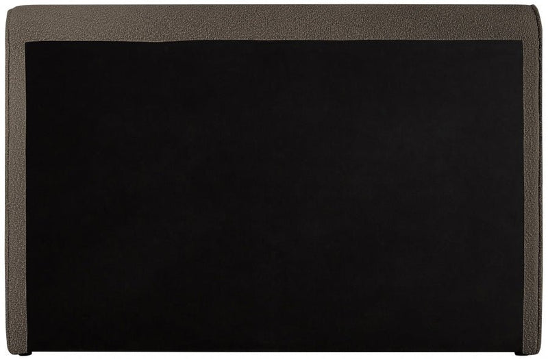 Stylus Boucle Fabric King Bed (3 Boxes) Brown - Gate FurnitureKing Bed