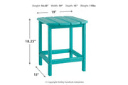 Sundown Treasure Turquoise End Table - Gate FurnitureTable