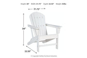 Sundown Treasure White Adirondack Chair - Gate FurnitureLounge Chair