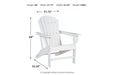 Sundown Treasure White Adirondack Chair - P011-898 - Gate Furniture