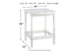 Sundown Treasure White End Table - P011-703 - Gate Furniture