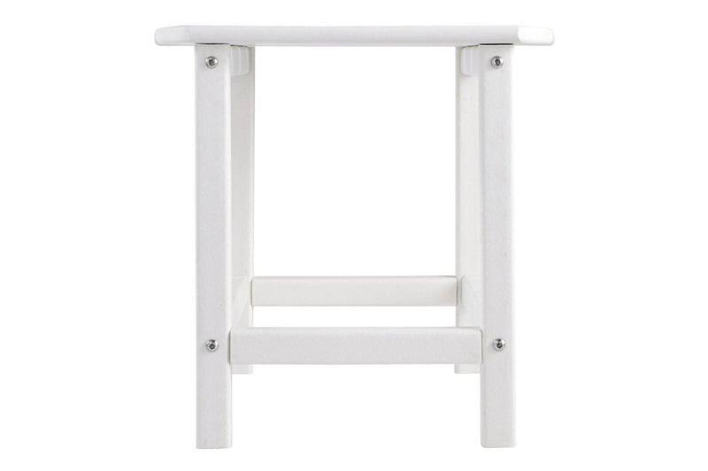Sundown Treasure White End Table - Gate FurnitureTable