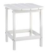 Sundown Treasure White End Table - Gate FurnitureTable