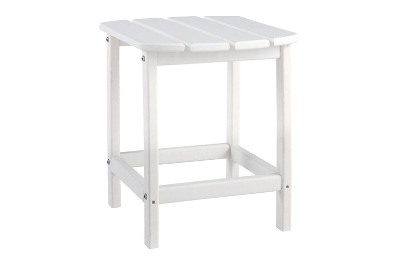 Sundown Treasure White End Table - Gate FurnitureTable