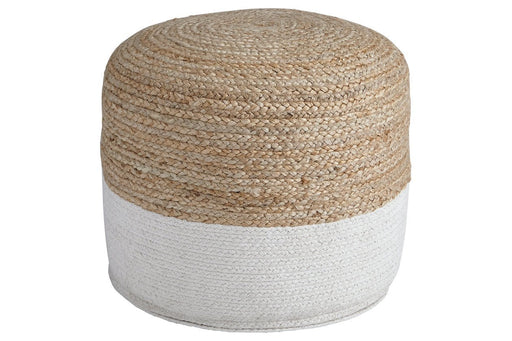 Sweed Valley Natural/White Pouf - Gate FurniturePouf