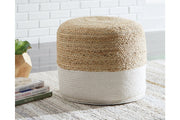 Sweed Valley Natural/White Pouf - Gate FurniturePouf