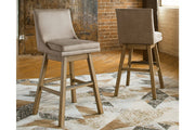 Tallenger Beige Bar Height Bar Stool (Set of 2) - Gate FurnitureBarstool