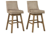 Tallenger Beige Bar Height Bar Stool (Set of 2) - Gate FurnitureBarstool