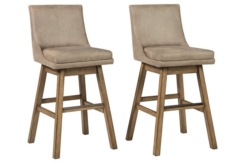 Tallenger Beige Bar Height Bar Stool (Set of 2) - Gate FurnitureBarstool