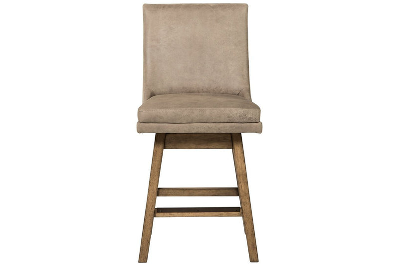 Tallenger Beige Counter Height Bar Stool (Set of 2) - Gate FurnitureBarstool