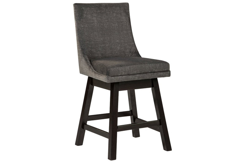 Tallenger Dark Gray Counter Height Bar Stool (Set of 2) - Gate FurnitureBarstool