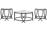 Tarrin Black Table (Set of 3) - Gate FurnitureOccasional Table Set