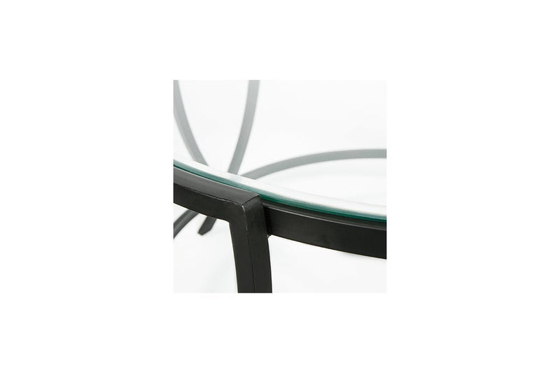 Tarrin Black Table (Set of 3) - Gate FurnitureOccasional Table Set