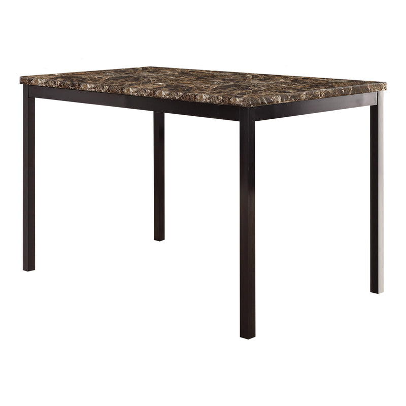 Tempe Brown/Black Marble - Top Dining Set - Gate FurnitureDining Room Set
