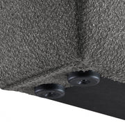Terra Boucle Fabric King Bed Grey - Gate FurnitureKing Bed
