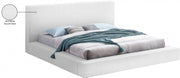 Terra Boucle Fabric King Bed White - Gate FurnitureKing Bed