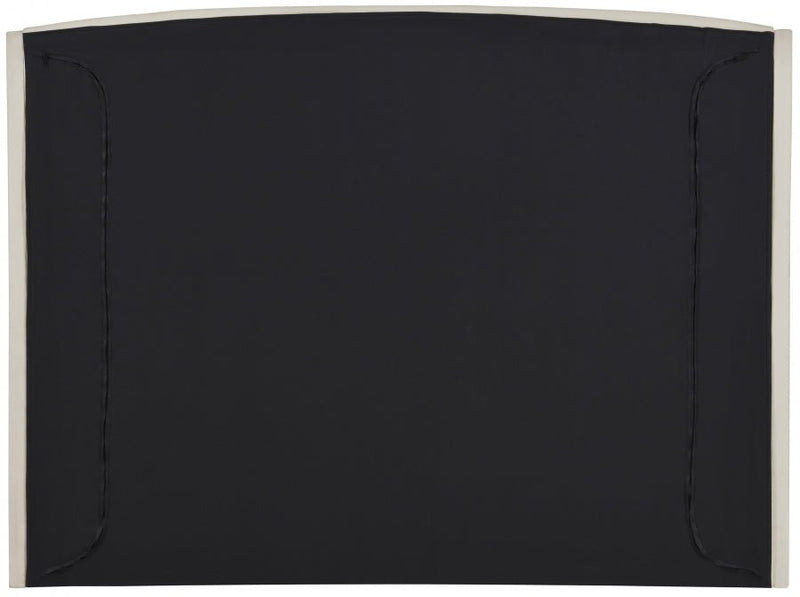 Tess Velvet King Bed (3 Boxes) Cream - Gate FurnitureKing Bed