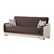 Texas 89 in. Convertible Sleeper Sofa in Brown with Storage - Gate FurnitureSleeper Sofa