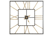 Thames Black/Gold Finish Wall Clock - Gate FurnitureOther Products