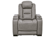 The Man - Den Gray Power Recliner - Gate FurniturePower Recliner