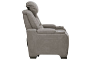 The Man - Den Gray Power Recliner - Gate FurniturePower Recliner