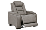 The Man - Den Gray Power Recliner - Gate FurniturePower Recliner