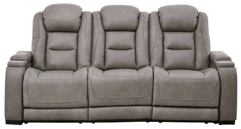 The Man - Den Gray Power Reclining Sofa - Gate FurniturePower Reclining Sofa