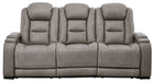 The Man-Den Gray Power Reclining Sofa - U8530515 - Gate Furniture