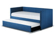 Therese Blue Daybed with Trundle - 4969BU - Gate Furniture