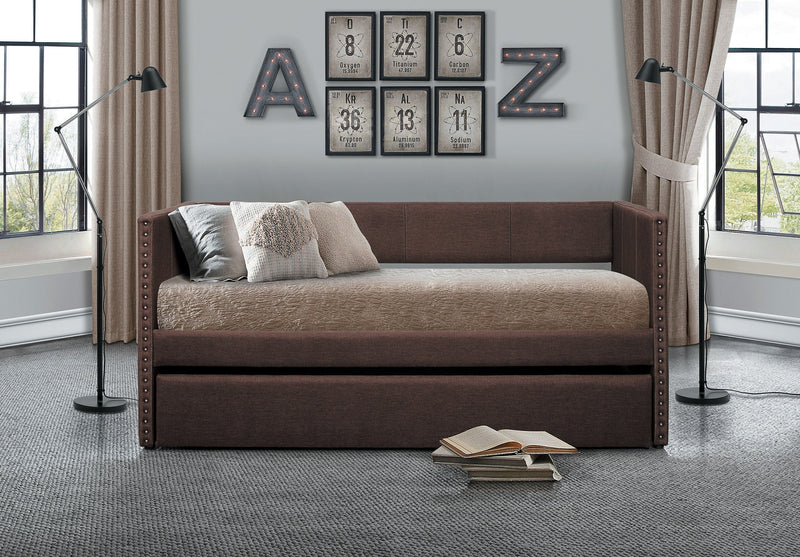 Therese Chocolate Daybed with Trundle - Gate FurnitureDaybed