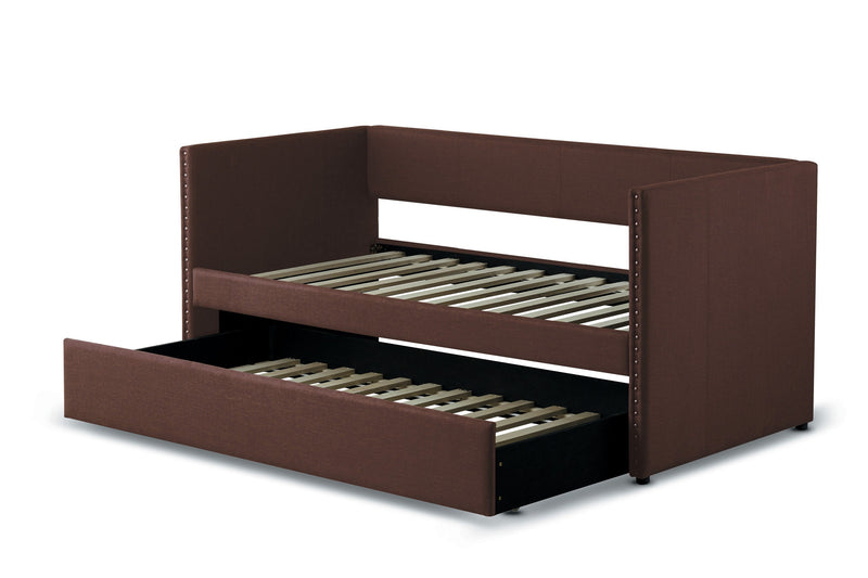 Therese Chocolate Daybed with Trundle - Gate FurnitureDaybed