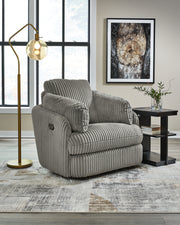 Tie-Breaker Fog Swivel Glider Recliner - 9490361