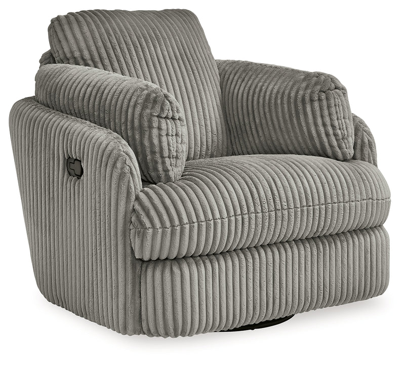 Tie-Breaker Fog Swivel Glider Recliner - 9490361