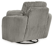 Tie-Breaker Fog Swivel Glider Recliner - 9490361