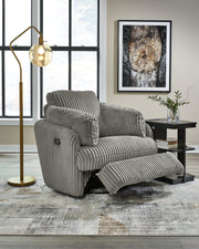 Tie-Breaker Fog Swivel Glider Recliner - 9490361