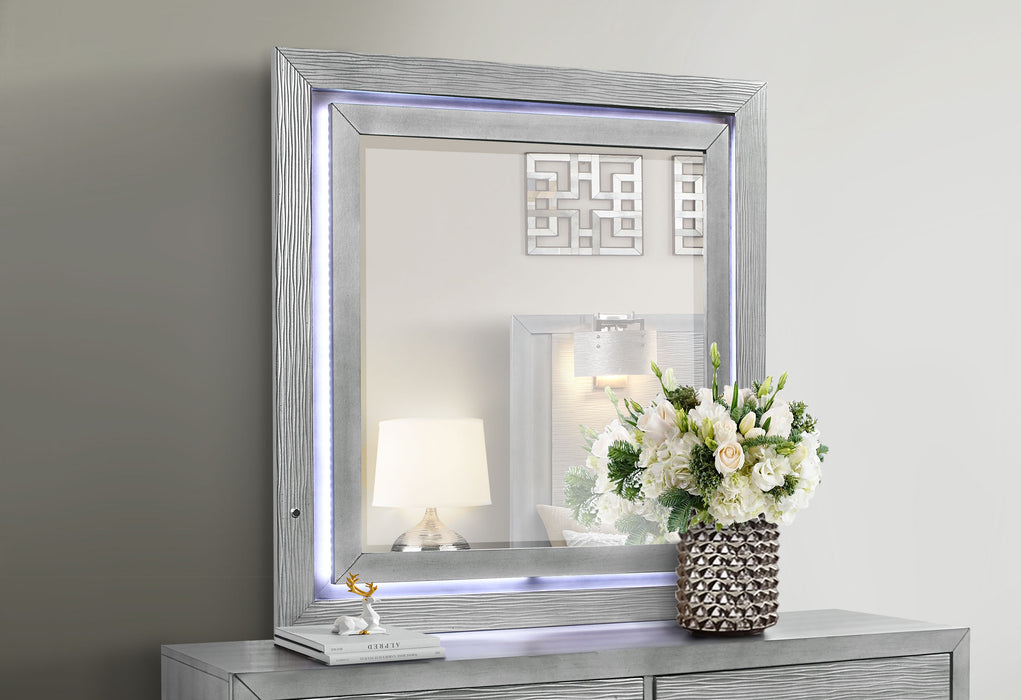 Tiffany Silver Mirror - TIFFANY-SILVER-MR - Gate Furniture