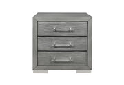 Tiffany Silver Nightstand - Gate FurnitureNightstand