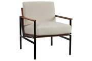 Tilden Ivory/Brown Accent Chair - Gate FurnitureAccent Chair