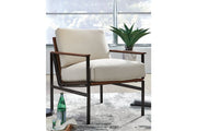 Tilden Ivory/Brown Accent Chair - Gate FurnitureAccent Chair