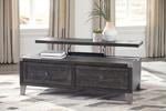 Todoe Dark Gray Coffee Table with Lift Top - Gate FurnitureCoffee Table