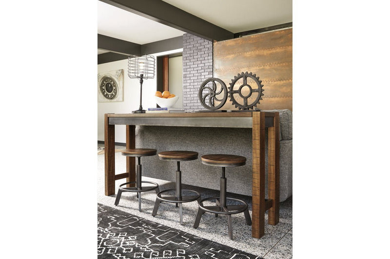 Torjin Brown/Gray Counter Height Stool (Set of 2) - Gate FurnitureBarstool