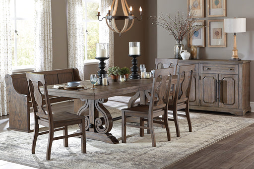 Toulon Dark Oak Extendable Dining Set - Gate FurnitureDining Room Set