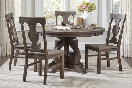 Toulon Dark Oak Round Dining Set - Gate FurnitureDining Room Set