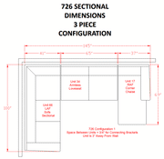 Tracling Slate RAF Sectional - Gate Furniture