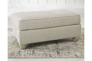 Traemore Linen Ottoman - Gate FurnitureOttoman