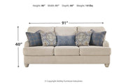 Traemore Linen Sofa - Gate FurnitureSofa